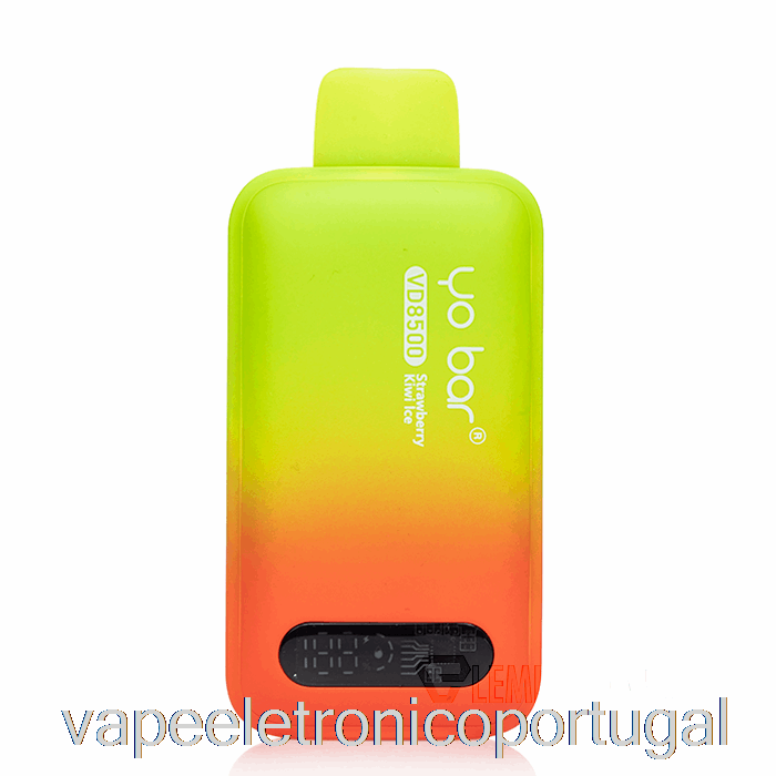 Vape Eletrônico Yo Bar Vd8500 Descartável Morango Kiwi Gelo